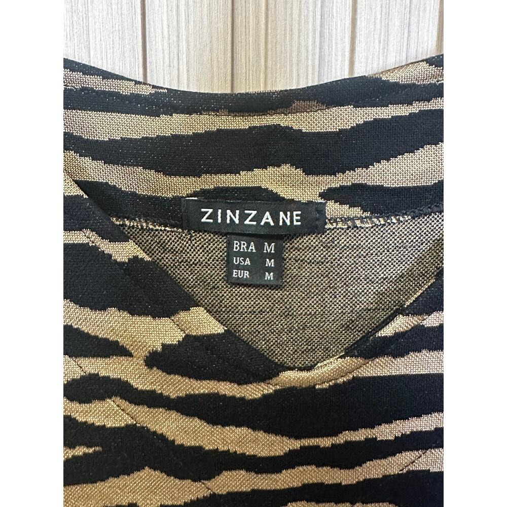 ZINZANE Women's Leopard Print Top Size M - Picture 3 of 6